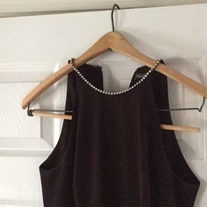 Tahari brown long gown